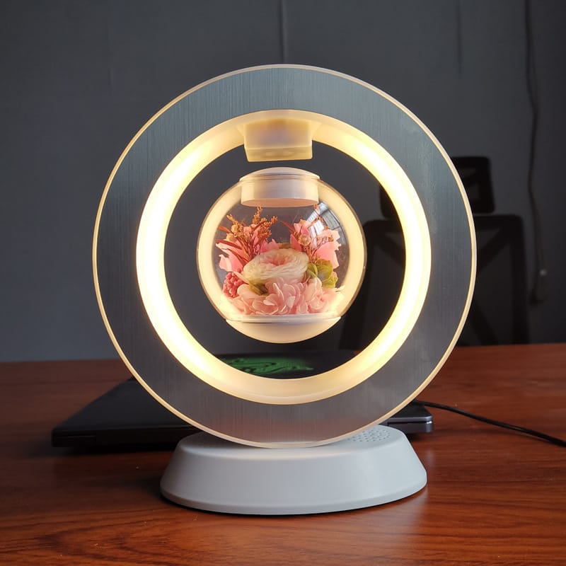 Valentines Day Gift Heart Floating Table LED Night Light Magnetic Levitation Creatives Lamp Desk Lamp Home Decor - Image 9