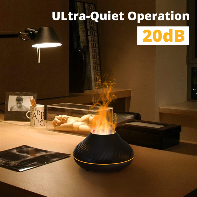 New Volcanic Flame Aroma Diffuser Essential Oil Lamp 130ml USB Portable Air Humidifier With Color Night Light Mist Maker Fogger LED Light - Image 6