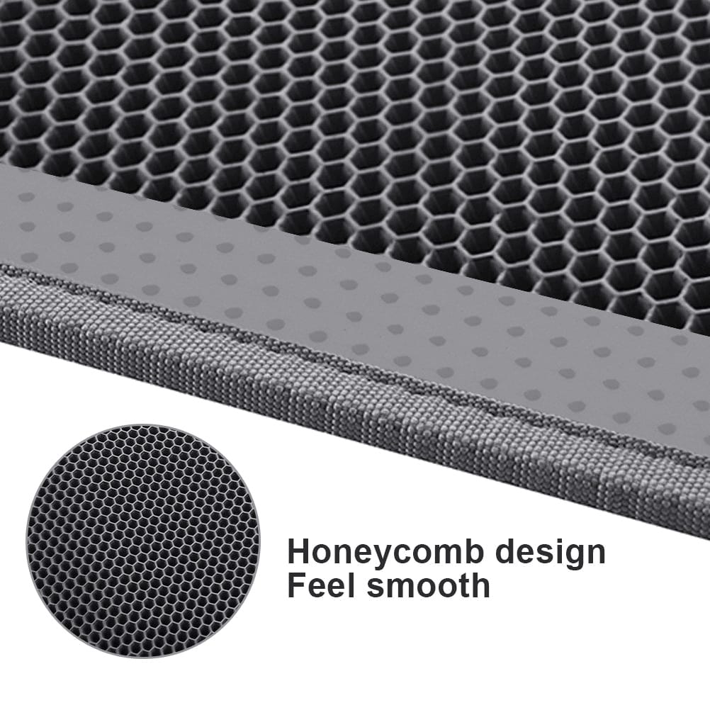 Kitty Cat Litter Mat Trapping Honeycomb Double Layer Design Waterproof Double Layer EVA Cat Litter Pad Waterproof Non-slip Sand Basin Filter Kitten Dog Washable Mattress - Image 10