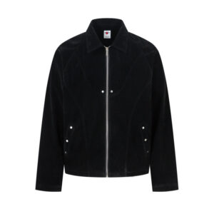 Retro Patchwork Black Jacket Unisex Designer-Style Niche Loose Coat