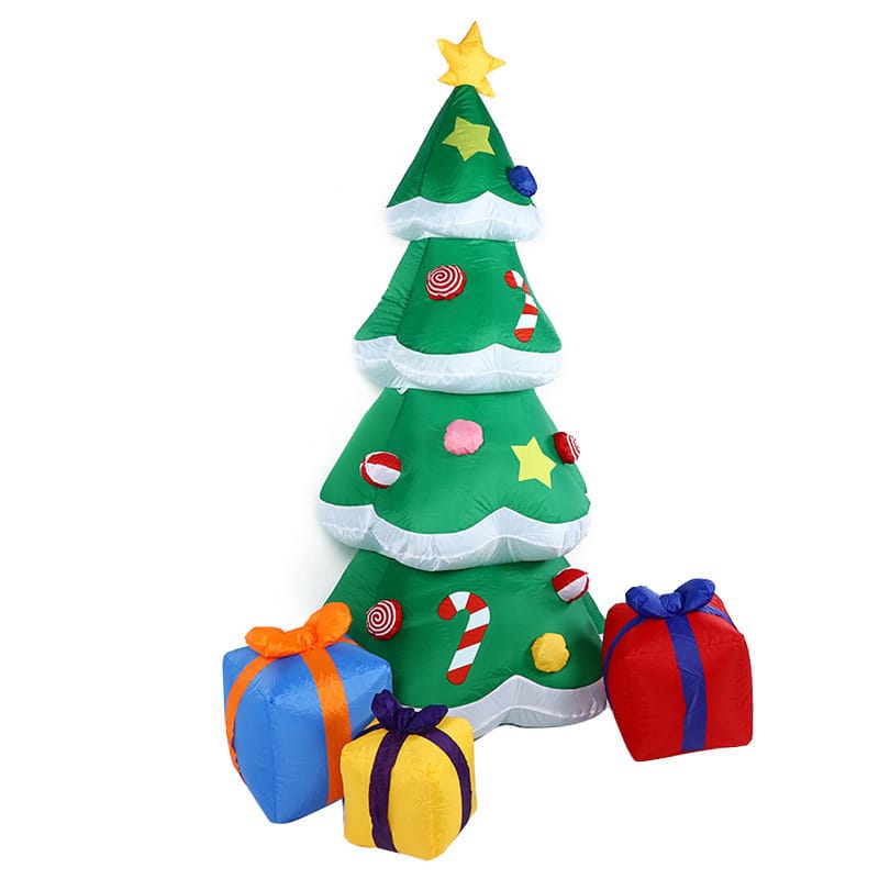 Christmas LED Lights Glowing Santa Tree Snowman Inflatable Doll Outdoor Yard Garden Decor - Image 7
