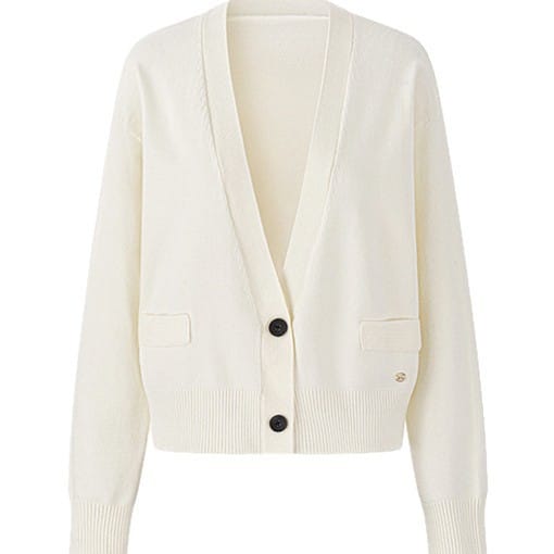 Korean-style Simple Solid-color V-neck Two-button AutumnWinter New Knitted Cardigan - Image 3