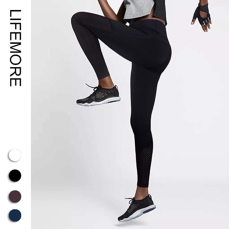 Seamless Tummy-Control Nude-Feel Running Yoga Fitness Pants - Image 4